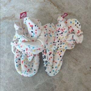 Zutano Colorful Polka Dot Baby Booties